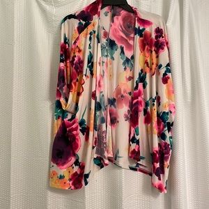 Bold floral shrug